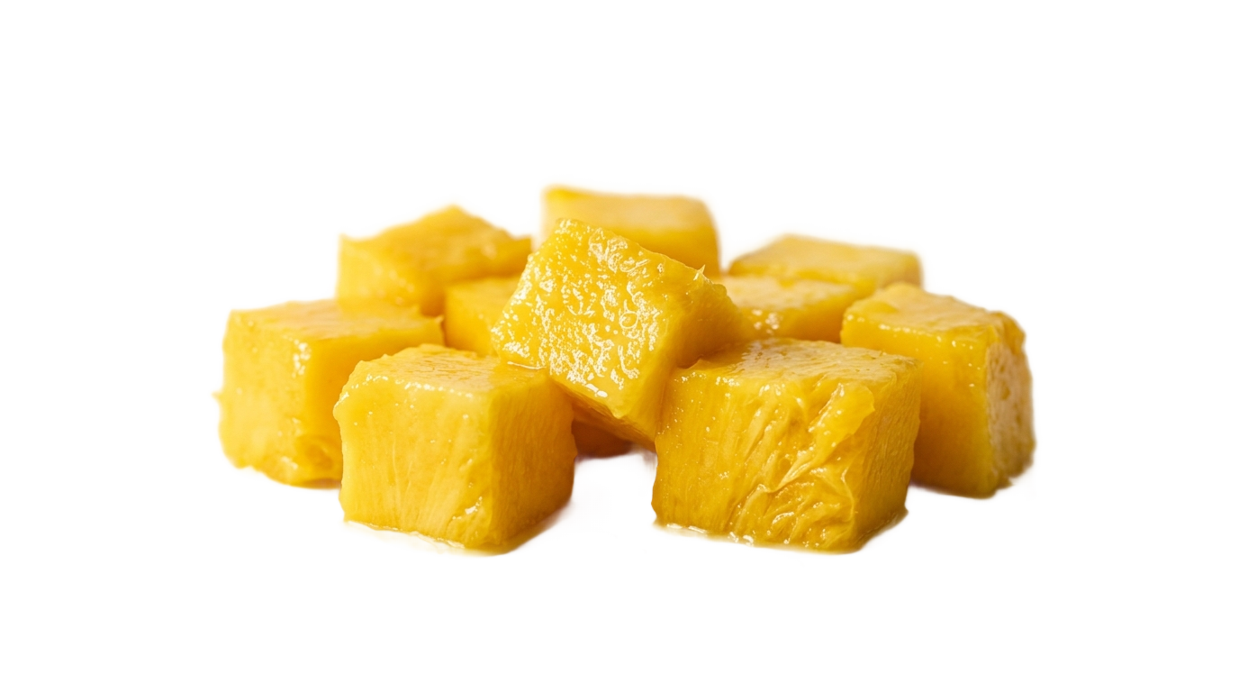 mango cut pieces png PNG transparent background