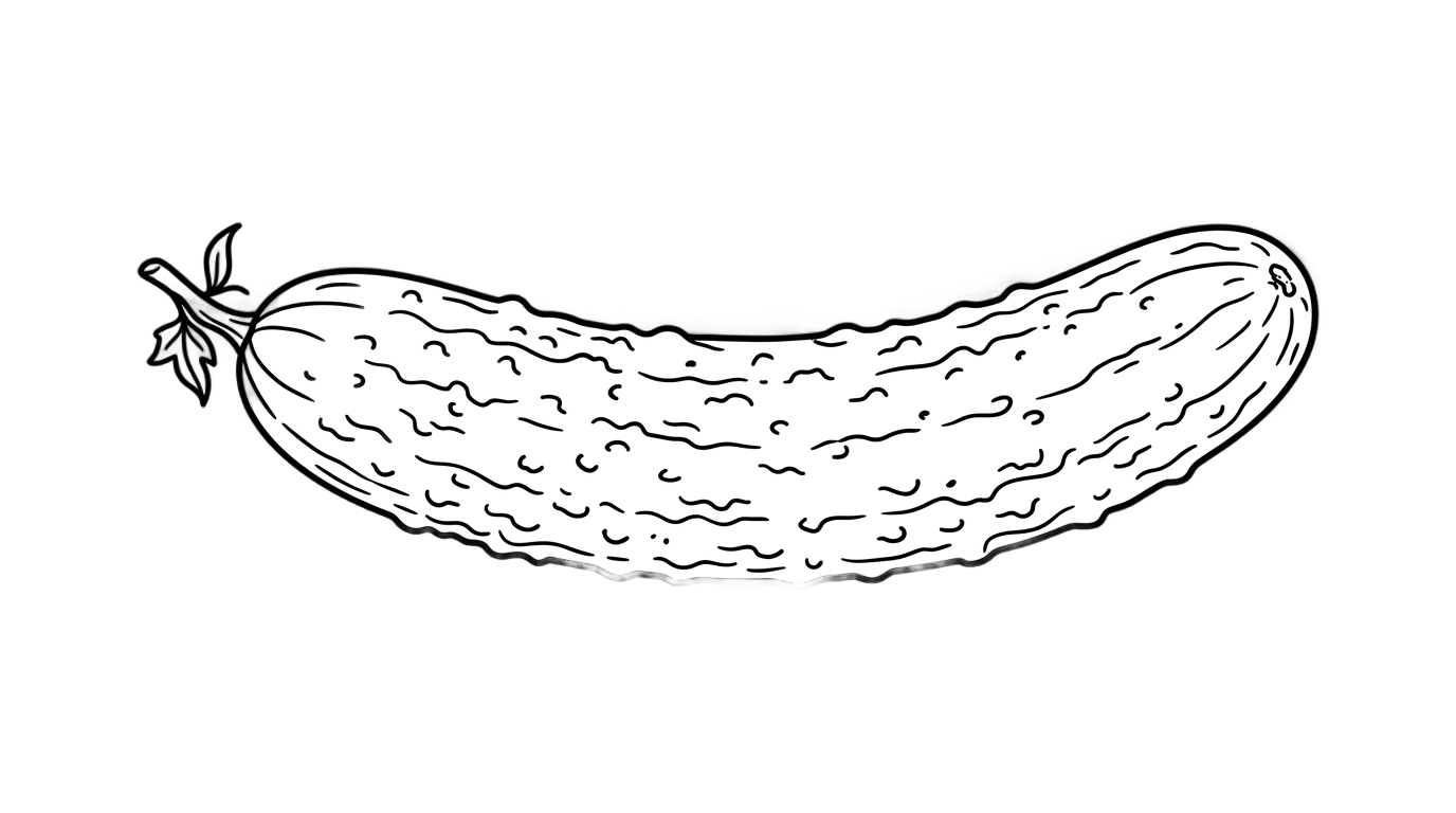cucumber clipart black and white png PNG transparent background