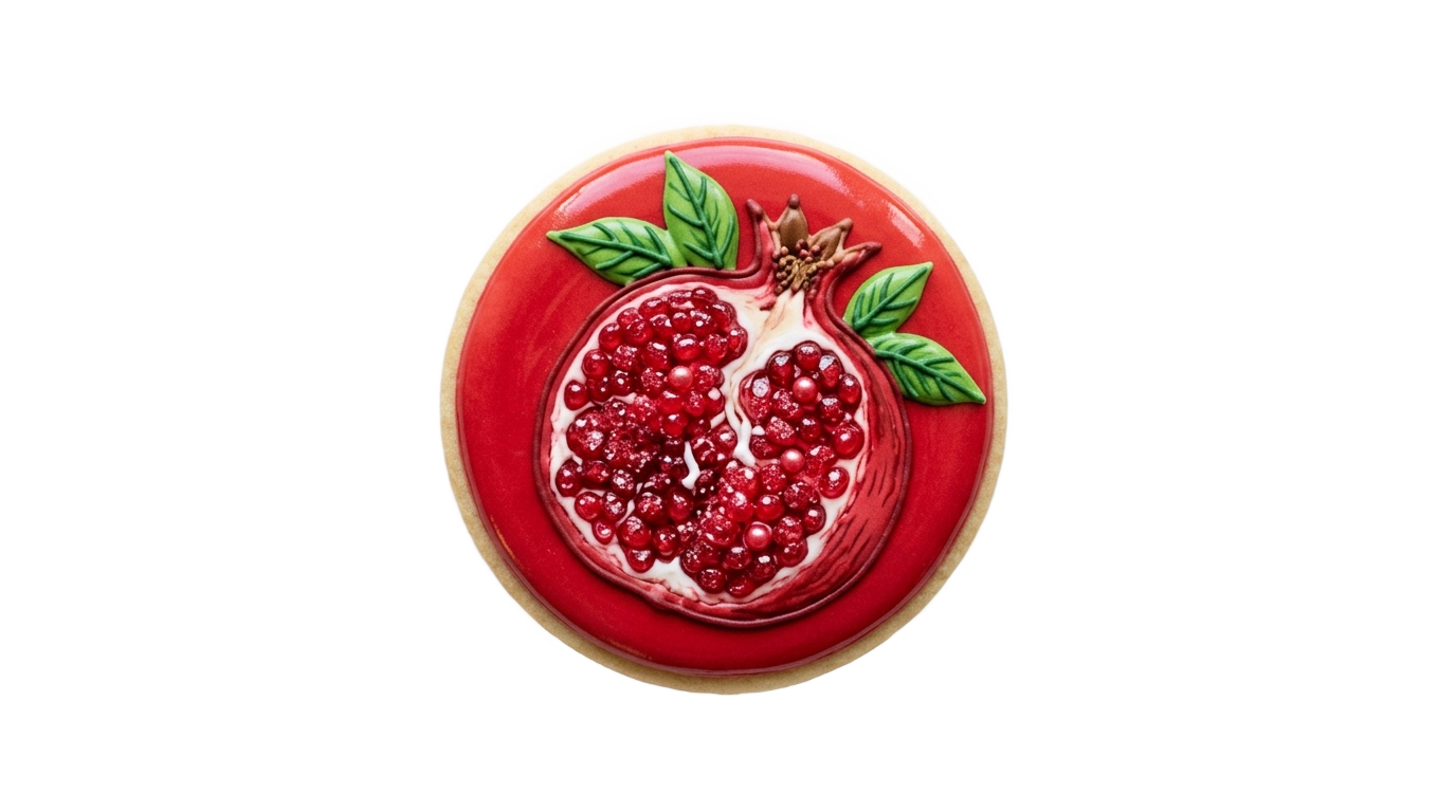 pomegranate cookie png PNG transparent background