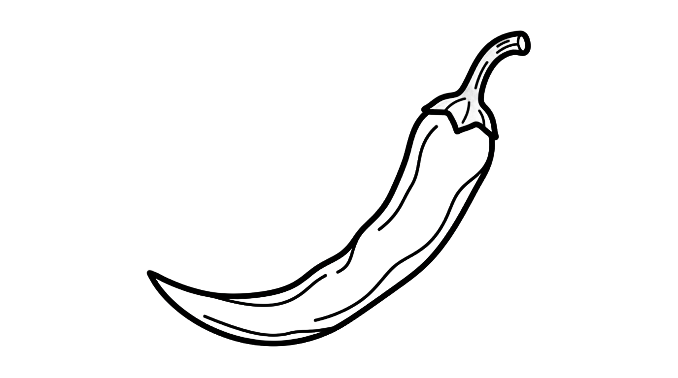 chili clipart black and white png PNG transparent background