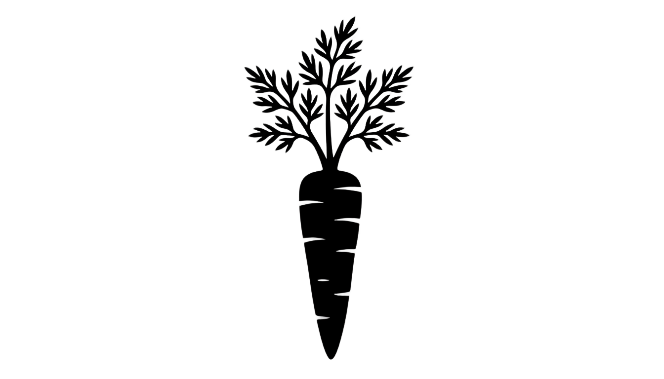 carrot silhouette png PNG transparent background