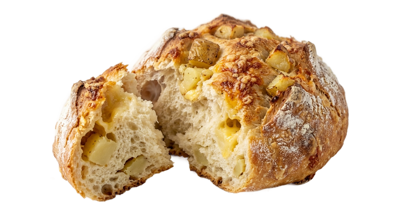 potato cheese bread png PNG transparent background