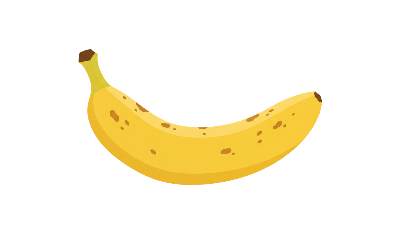 banana 2d png PNG transparent background