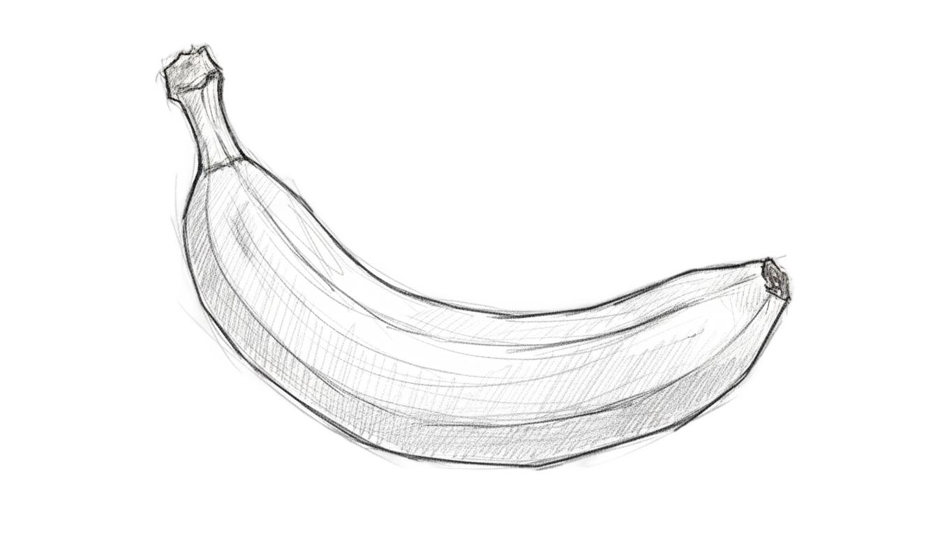banana drawing png PNG transparent background
