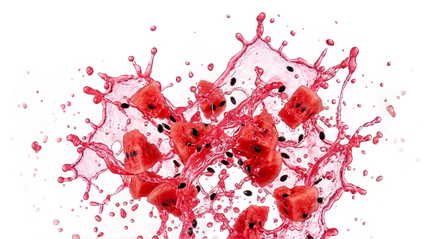 watermelon juice splash png PNG transparent background