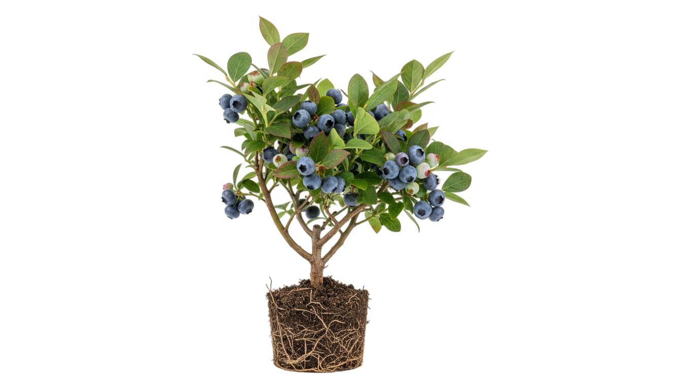 blueberry plant png PNG transparent background
