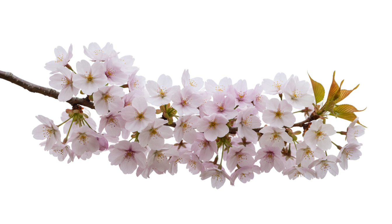 purple cherry blossom png PNG transparent background