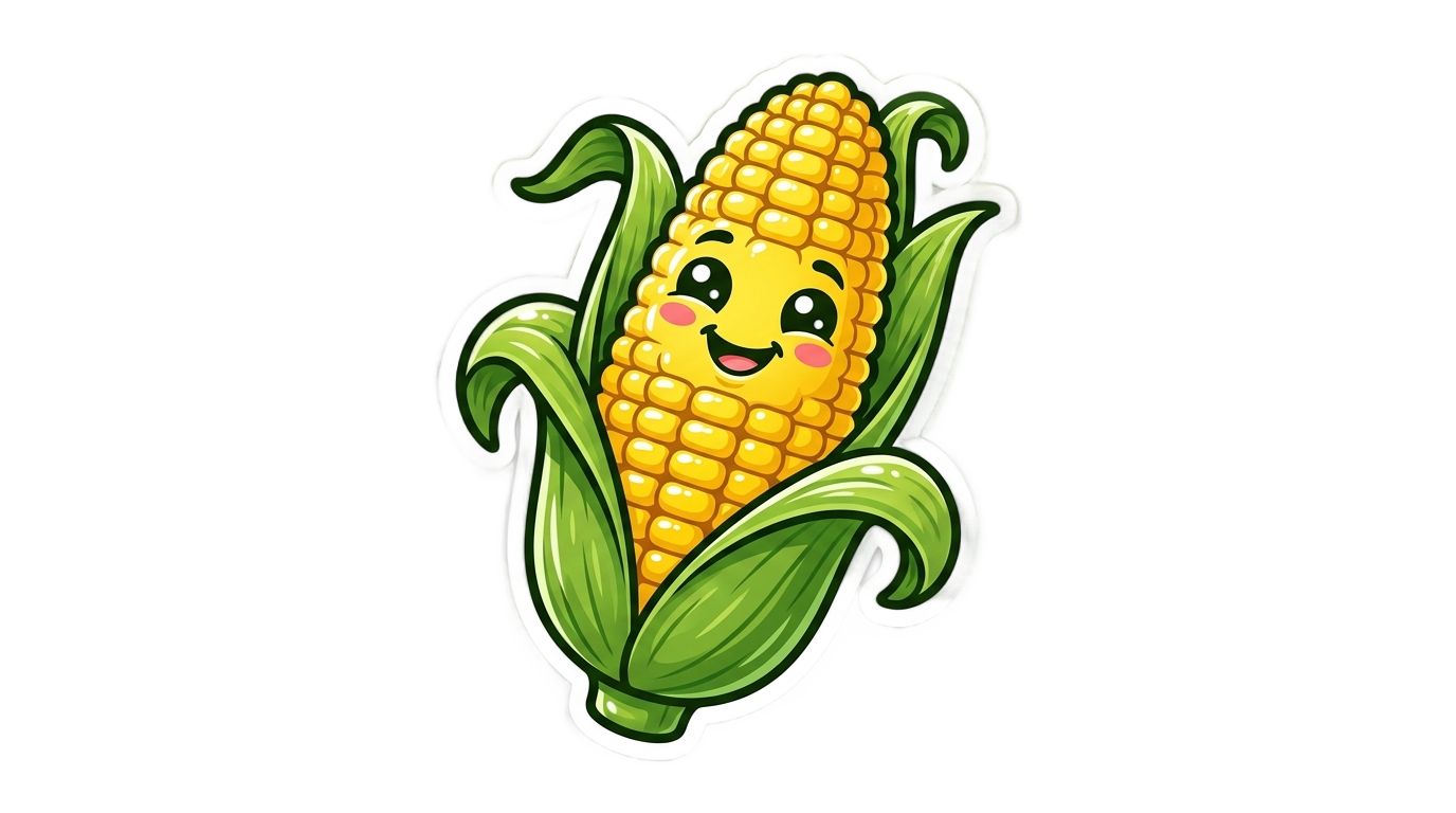 corn sticker png PNG transparent background