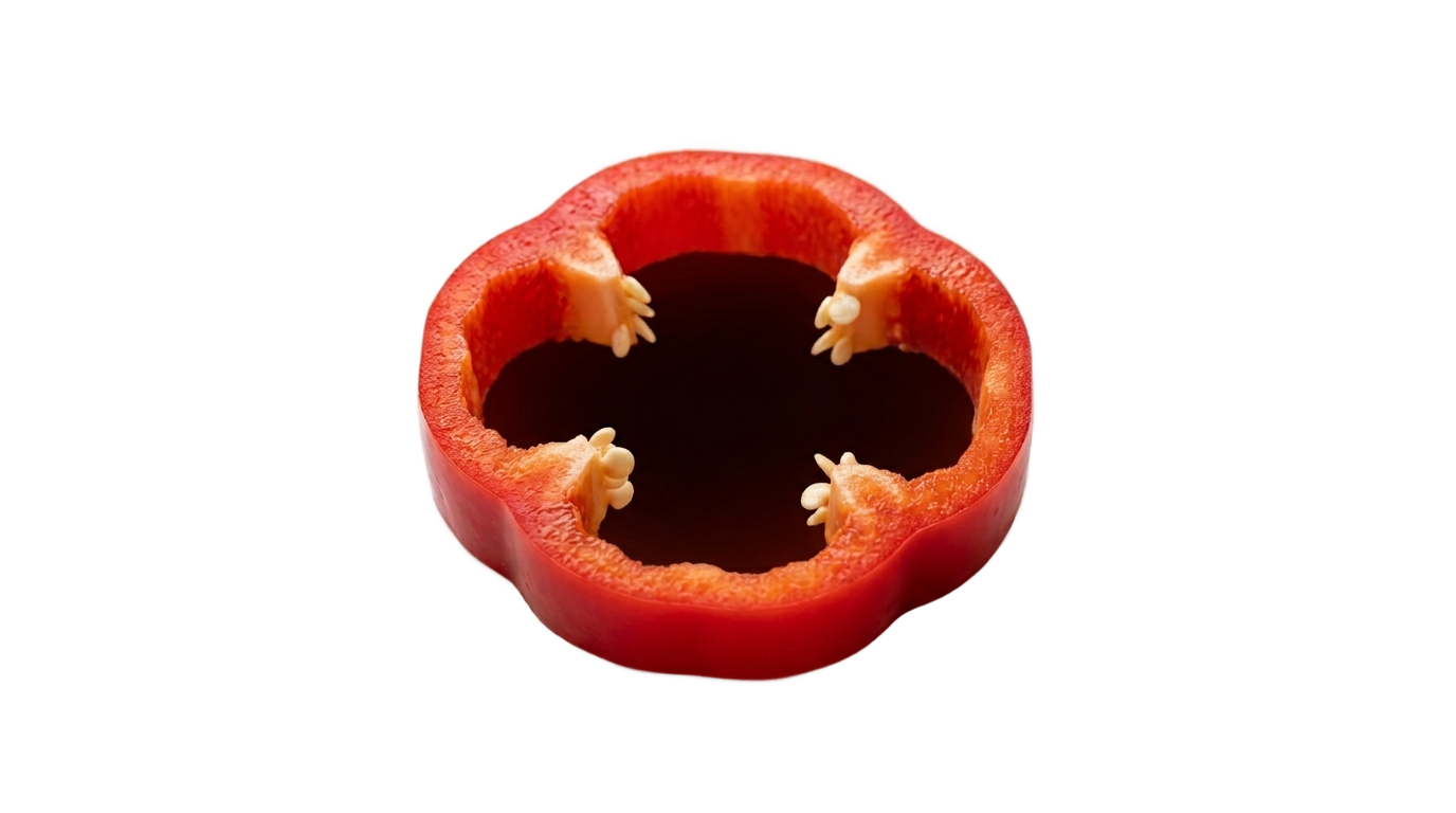 sliced bell pepper png PNG transparent background