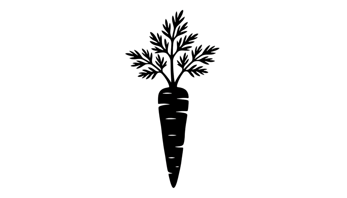 carrot silhouette png PNG transparent background