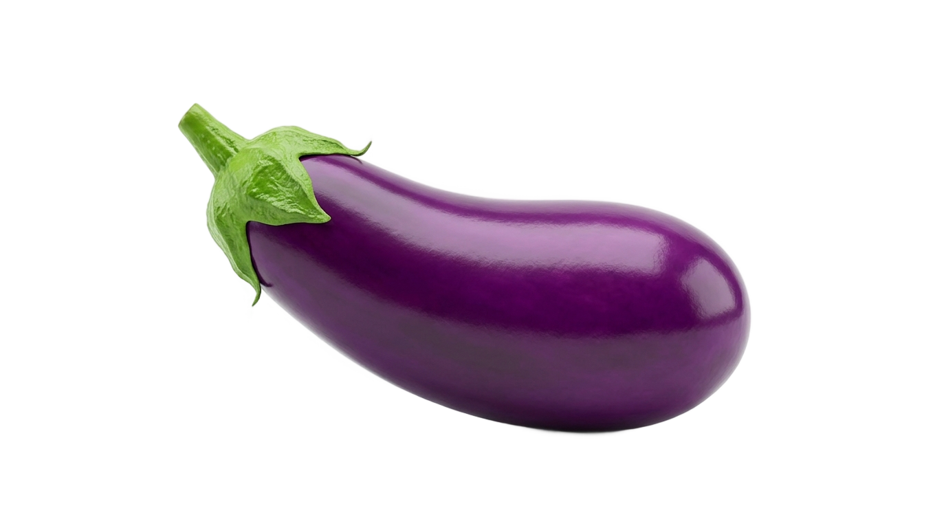 iphone eggplant emoji png PNG transparent background