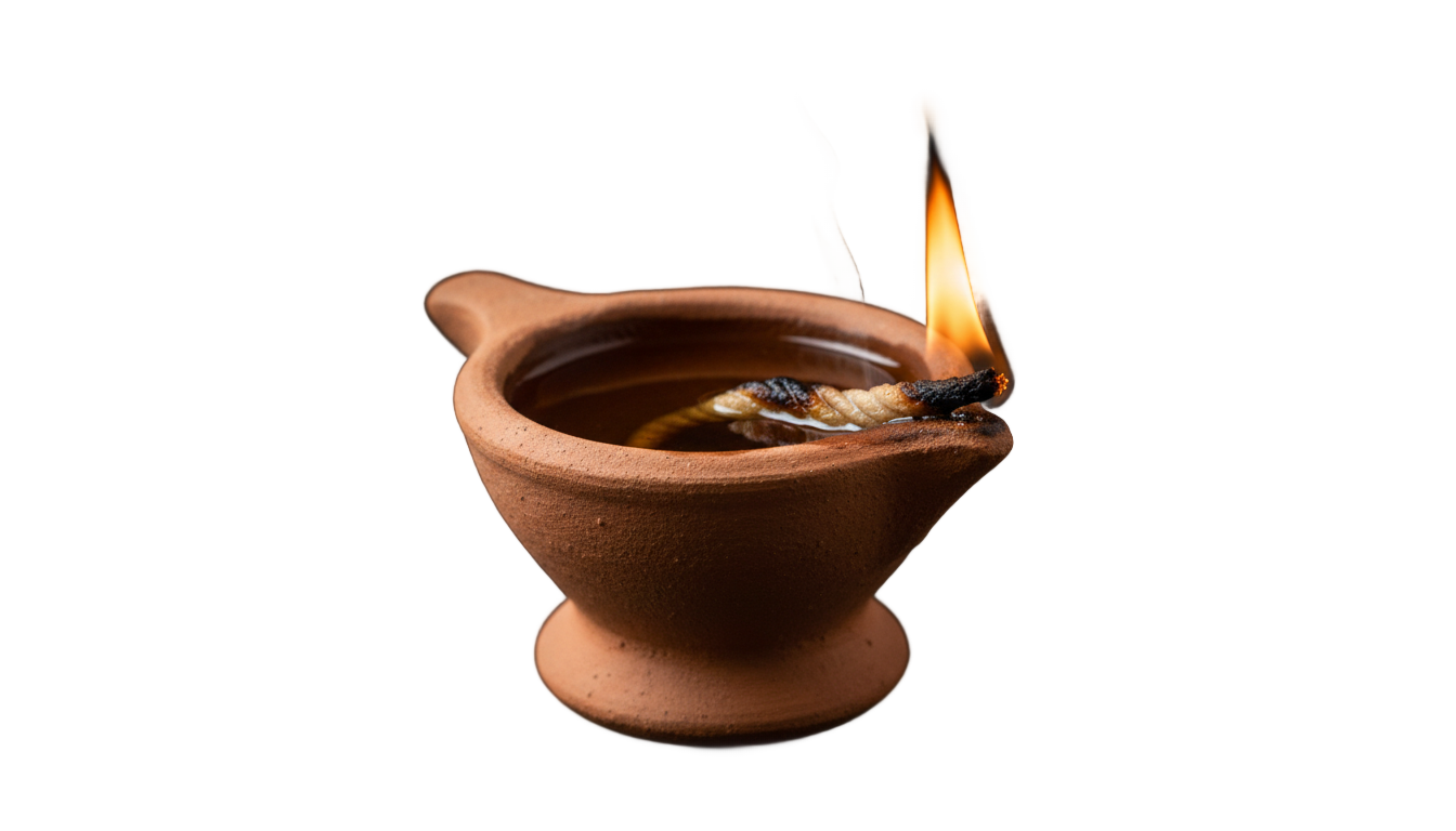 coconut oil lamp png PNG transparent background