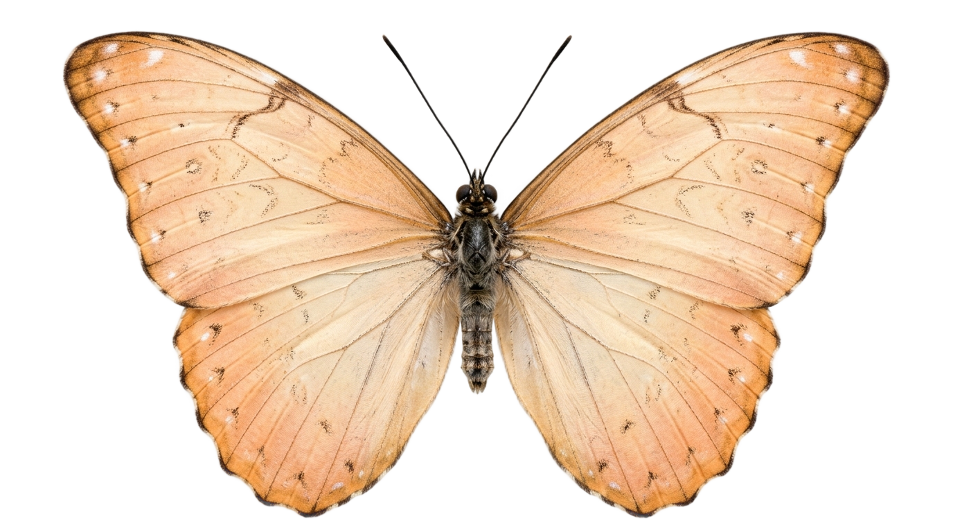 peach butterfly png PNG transparent background