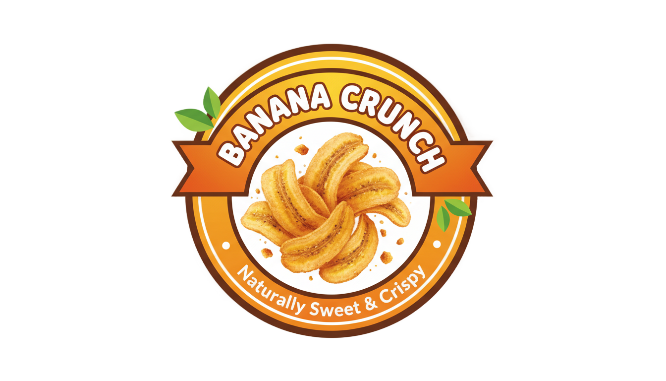 banana chips logo png PNG transparent background