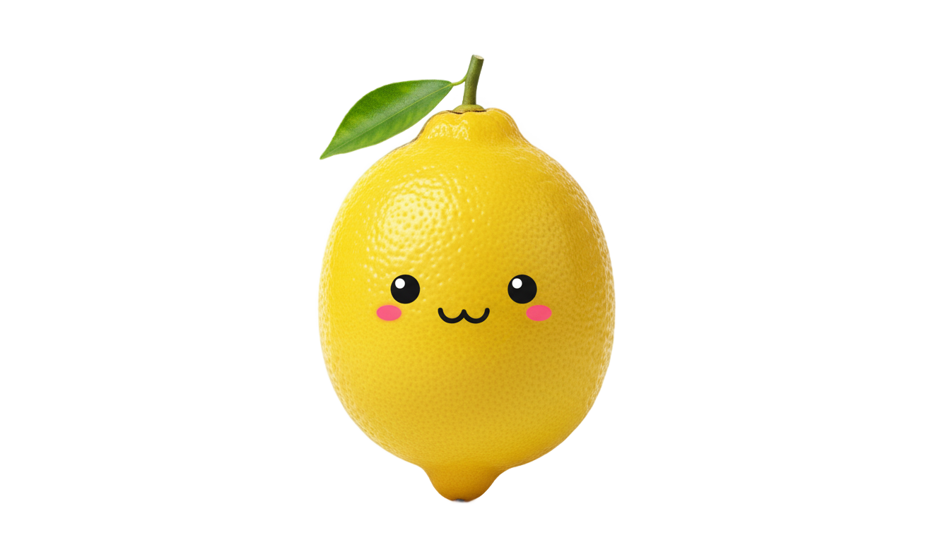 cute lemon png PNG transparent background