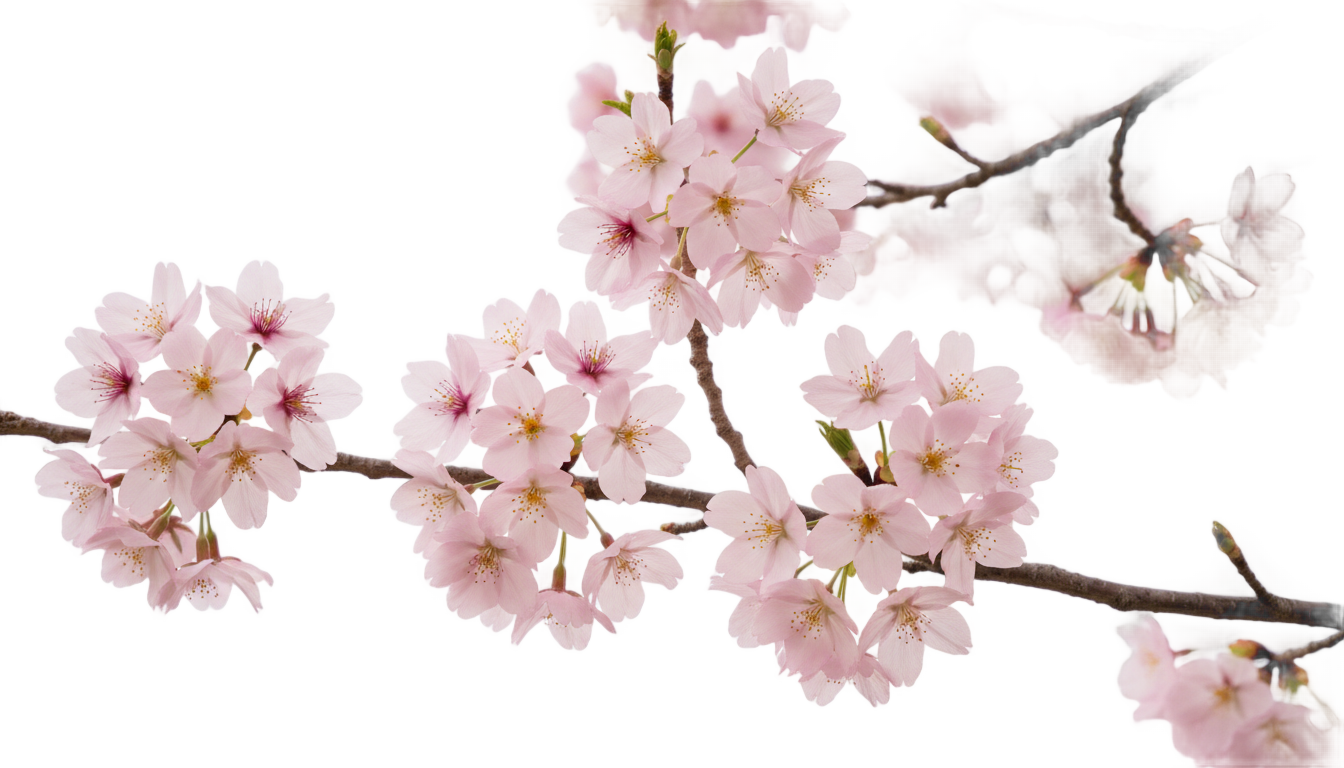 cherry blossom flowers png PNG transparent background