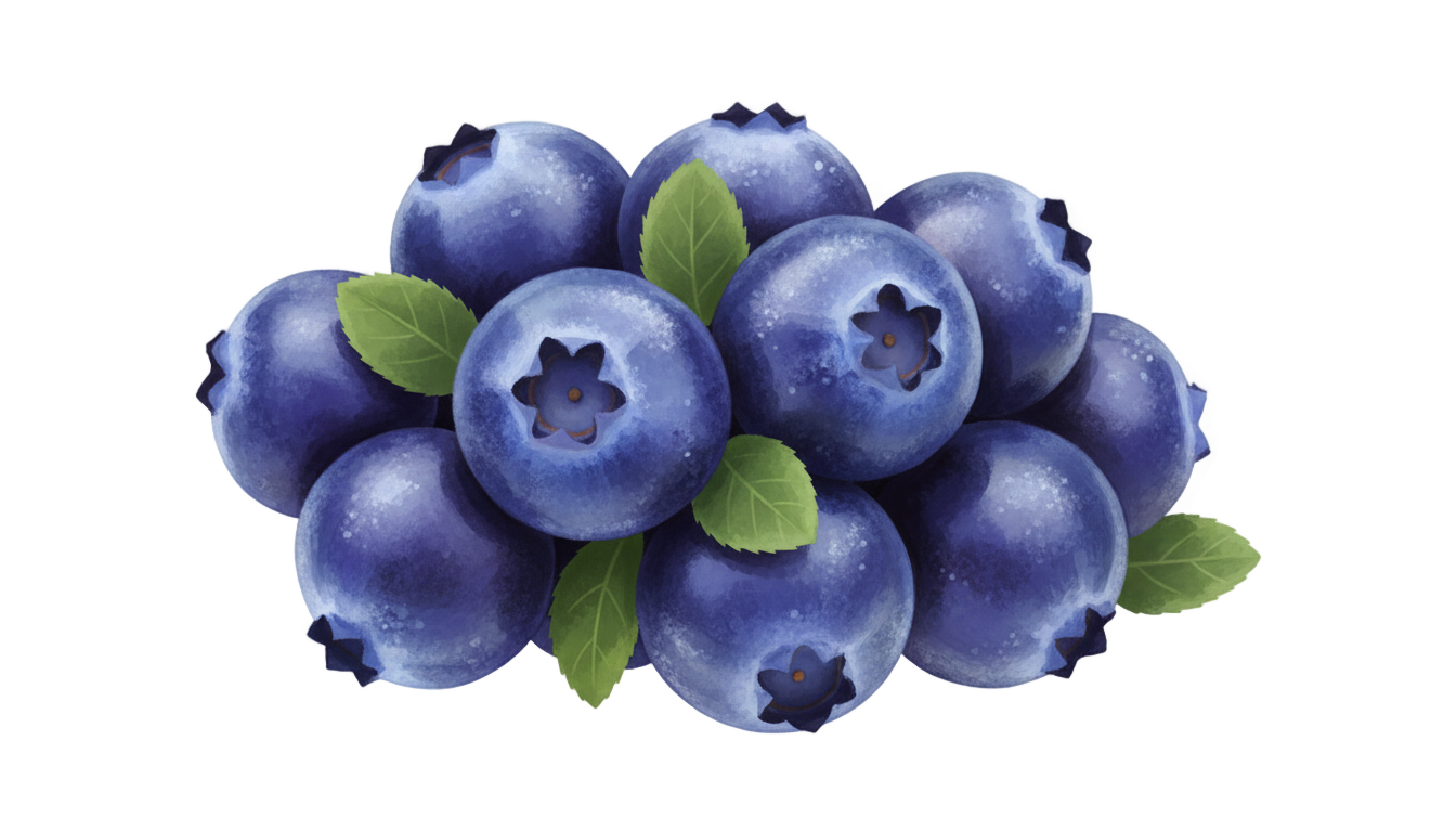 blueberry illustration png PNG transparent background