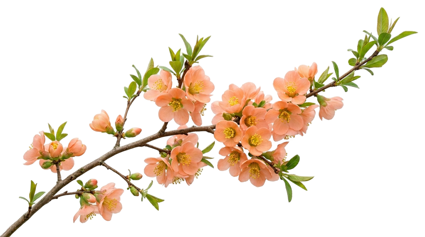 peach floral png PNG transparent background