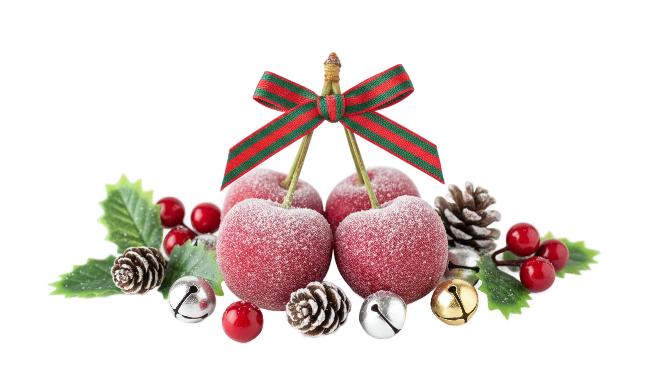 christmas cherry png PNG transparent background