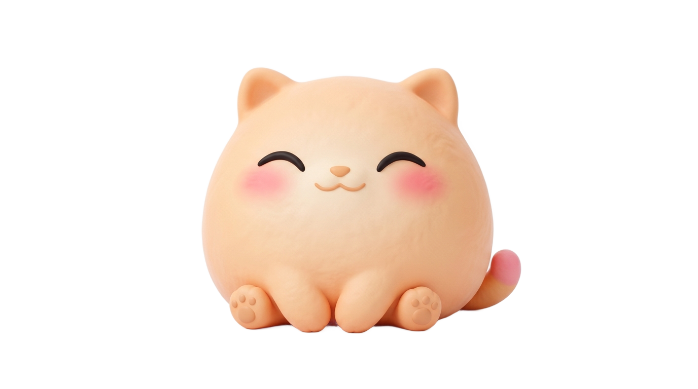 mochi mochi peach cat png PNG transparent background