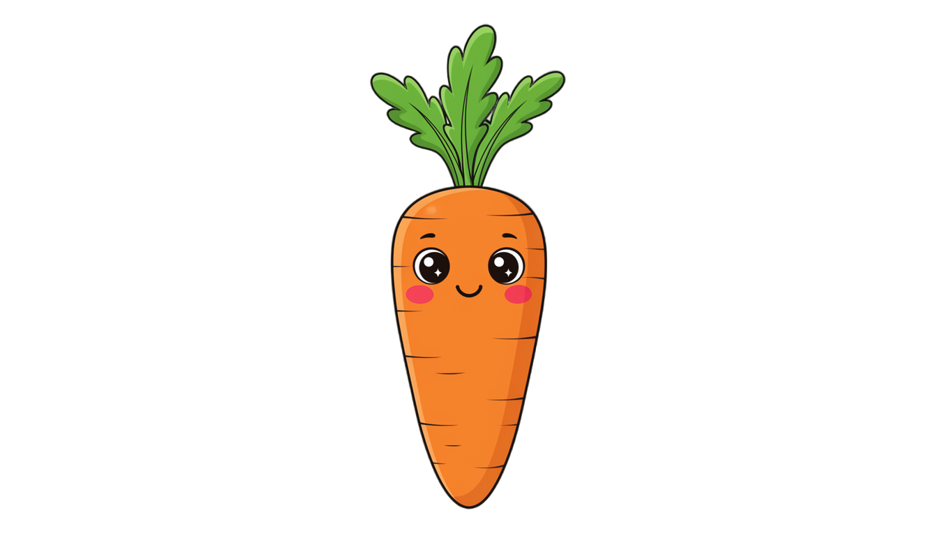 cute carrot png PNG transparent background