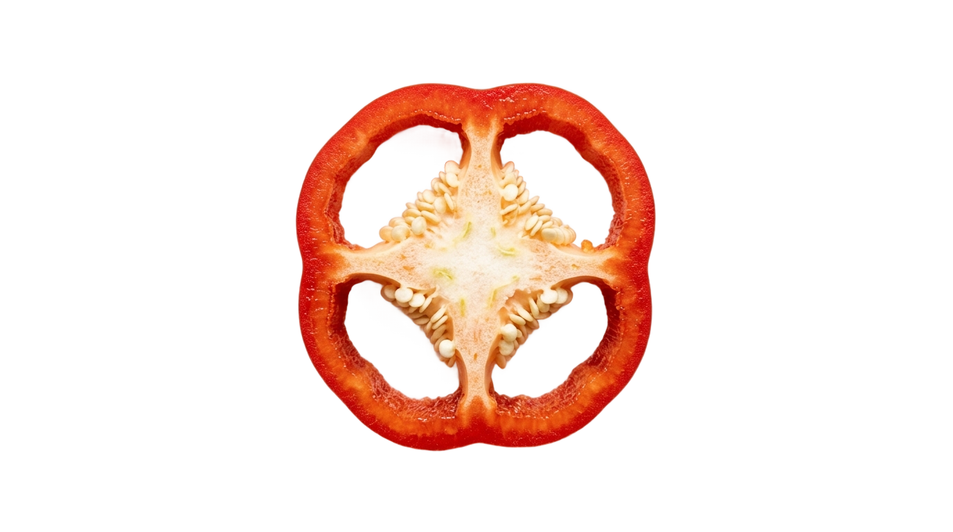sliced bell pepper png PNG transparent background