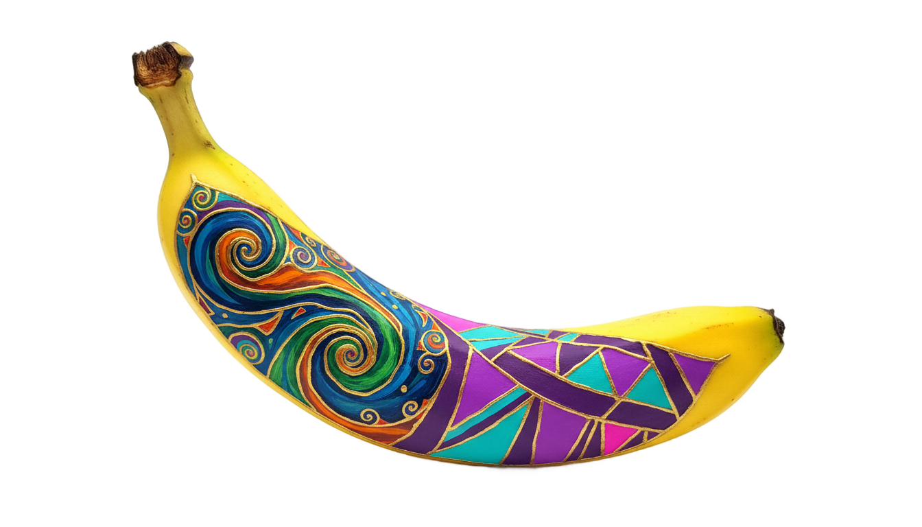 banana art png PNG transparent background