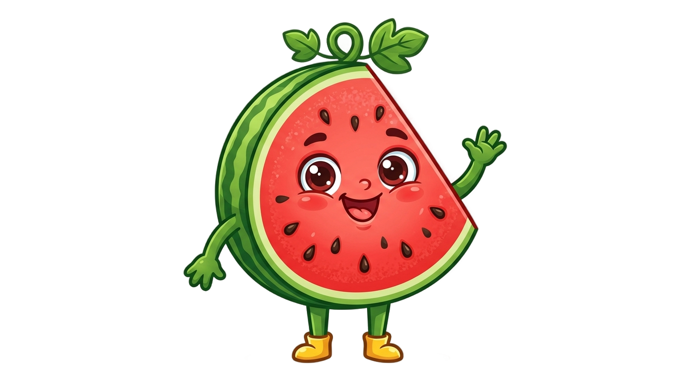 animated watermelon png PNG transparent background