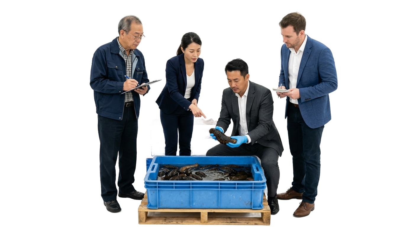 sea cucumber buyers in png PNG transparent background