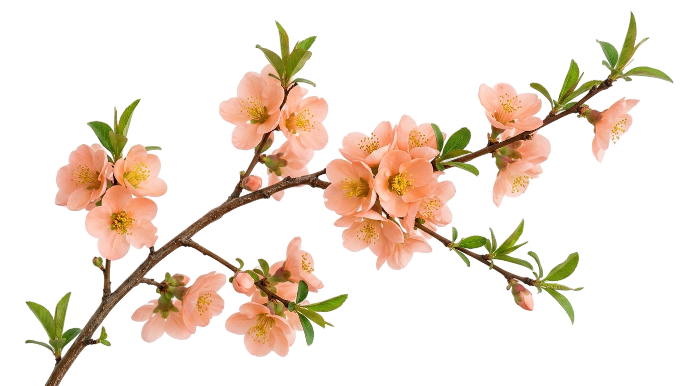 peach floral png PNG transparent background