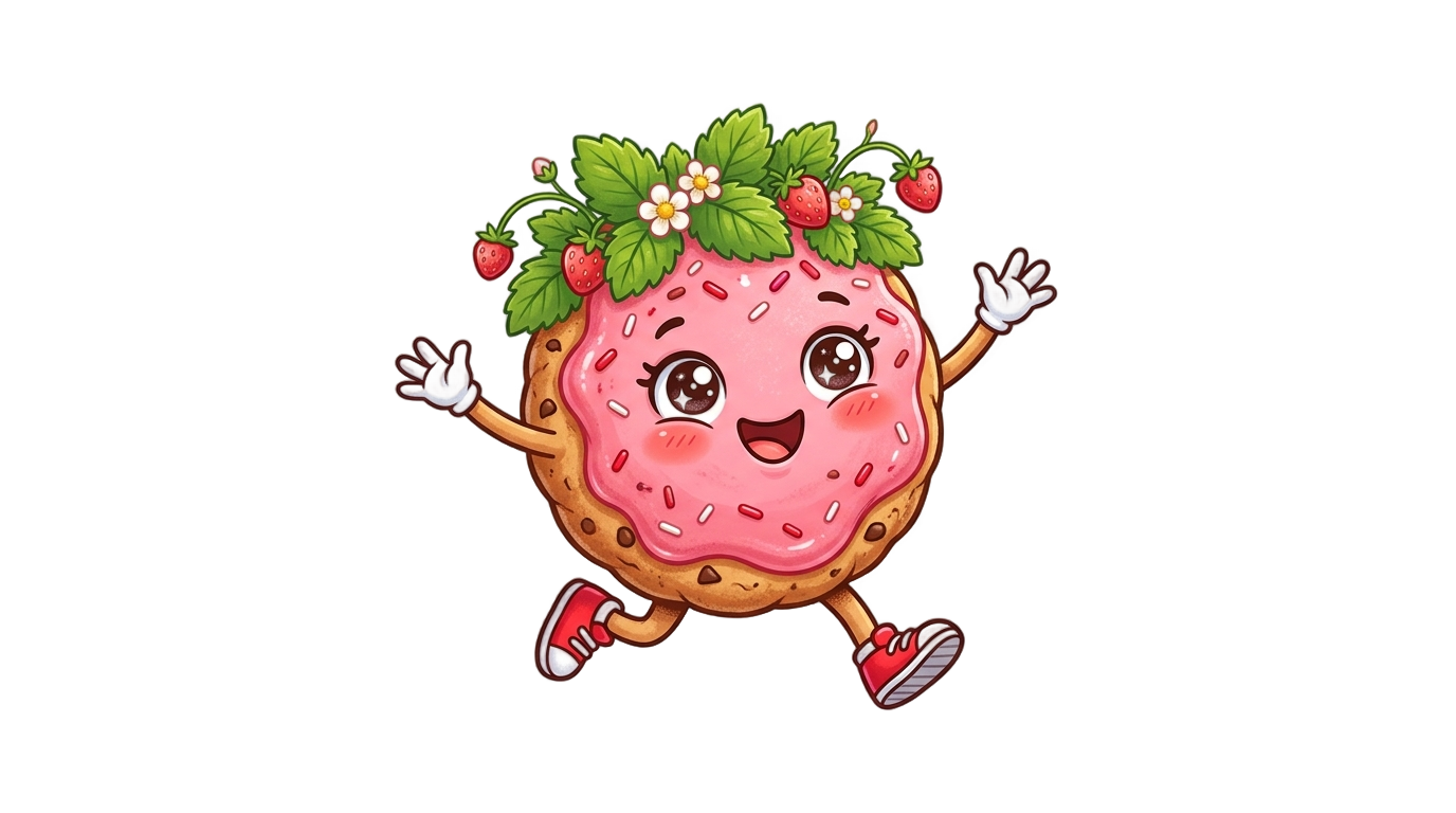strawberry cookie run png PNG transparent background