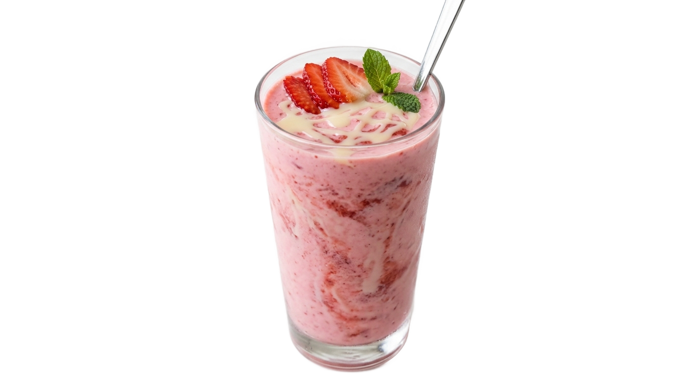 strawberry lassi png PNG transparent background