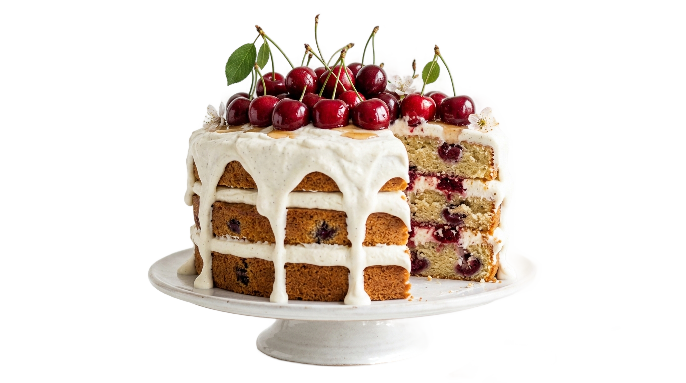 cherry cake png PNG transparent background