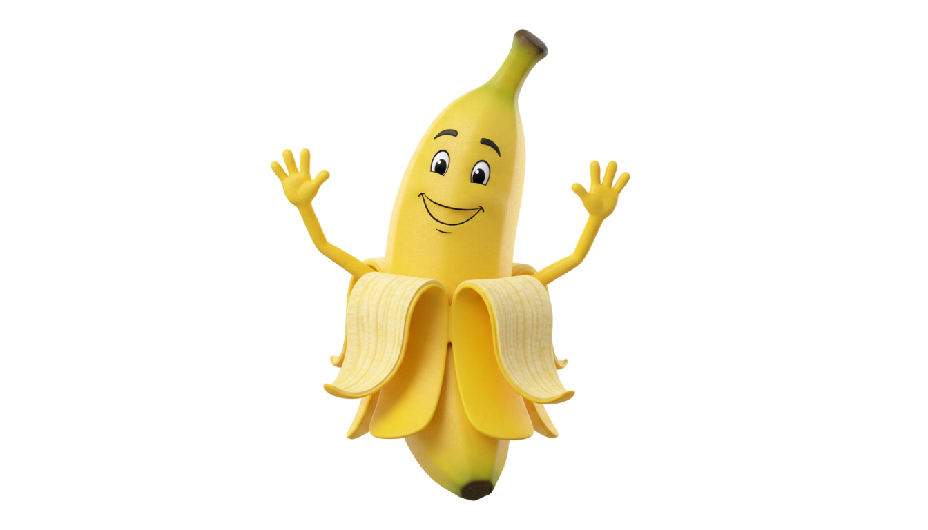 animated banana png PNG transparent background