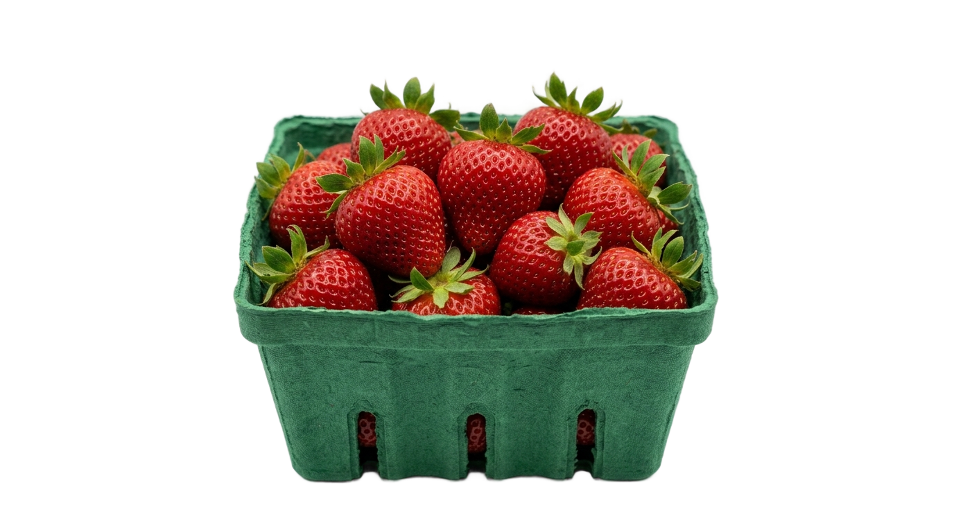strawberry box png PNG transparent background