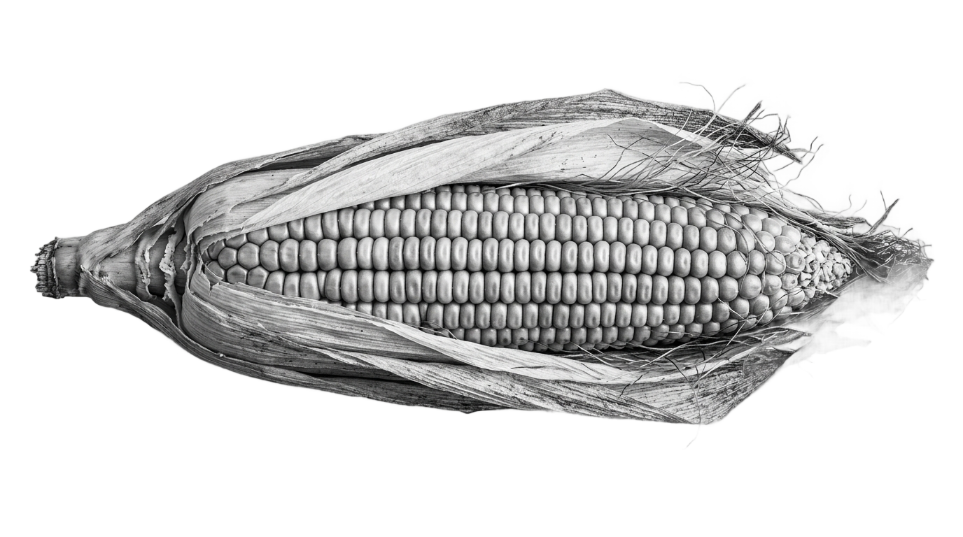 corn png black and white PNG transparent background