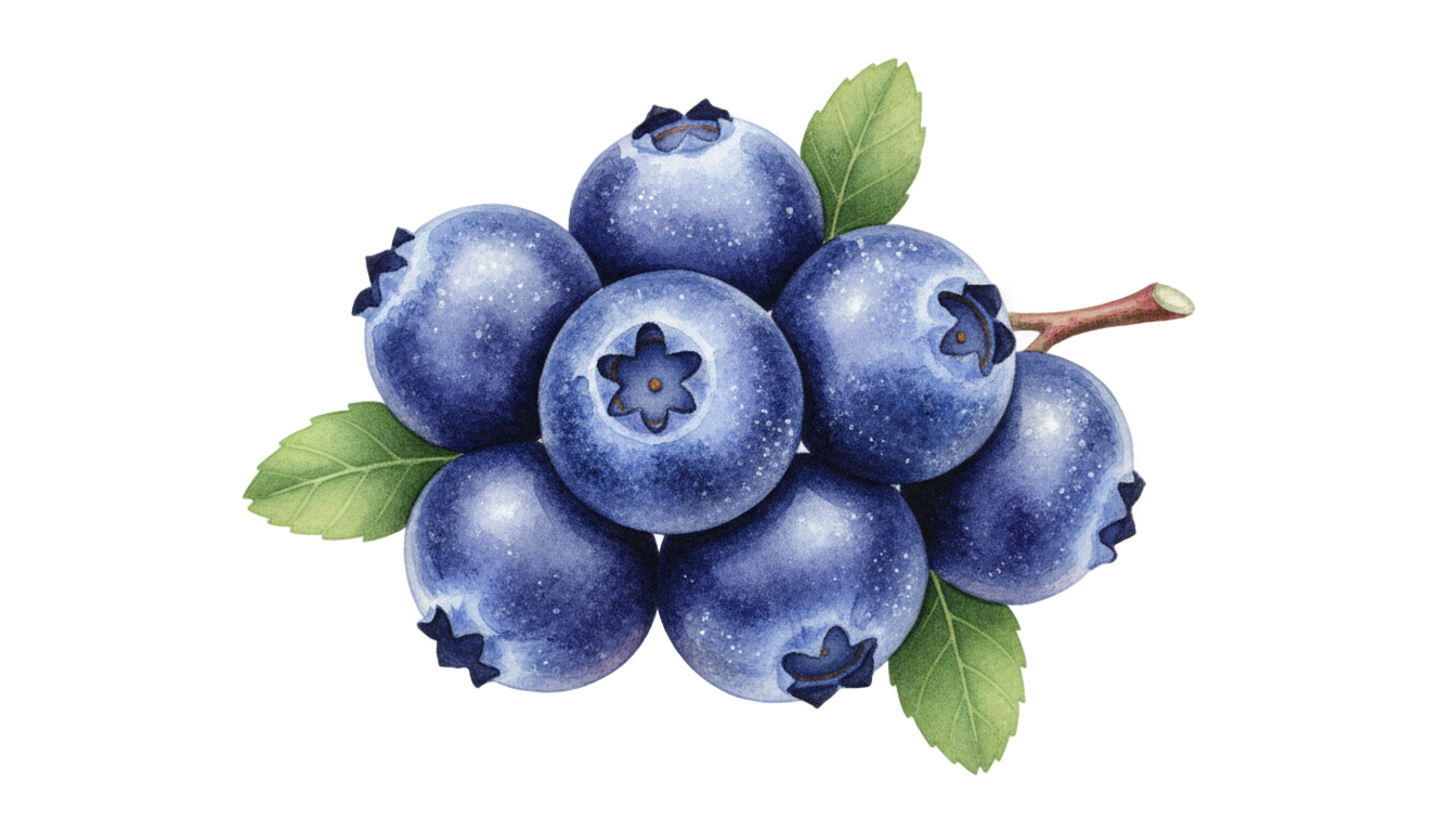 blueberry illustration png PNG transparent background