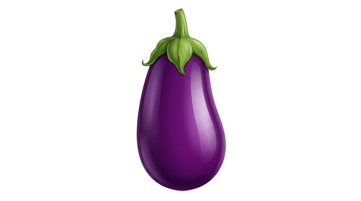 iphone eggplant emoji png PNG transparent background