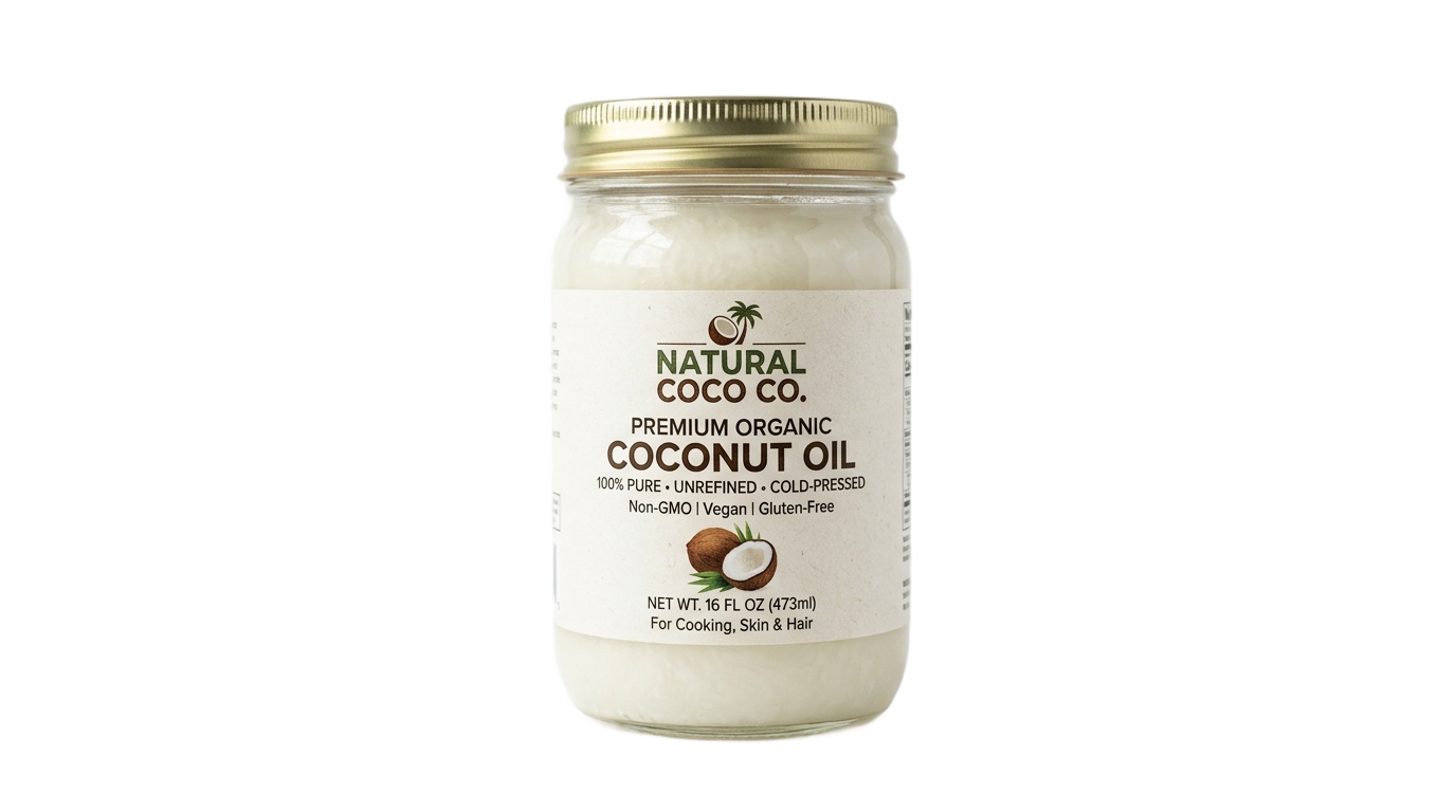 coconut oil bottle png PNG transparent background