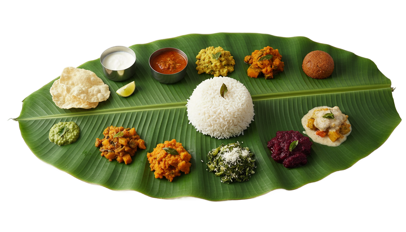 banana leaf meals png PNG transparent background