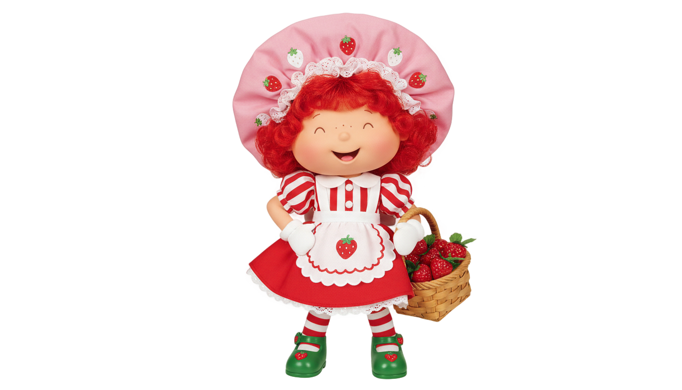 vintage strawberry shortcake png PNG transparent background