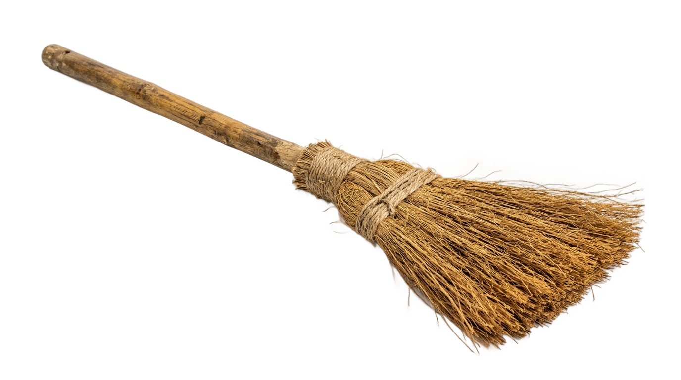 coconut broom png PNG transparent background