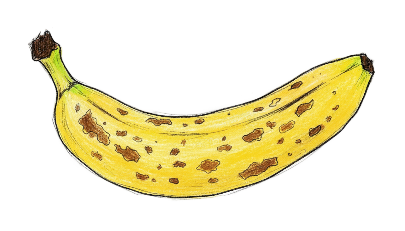 banana png dibujo PNG transparent background
