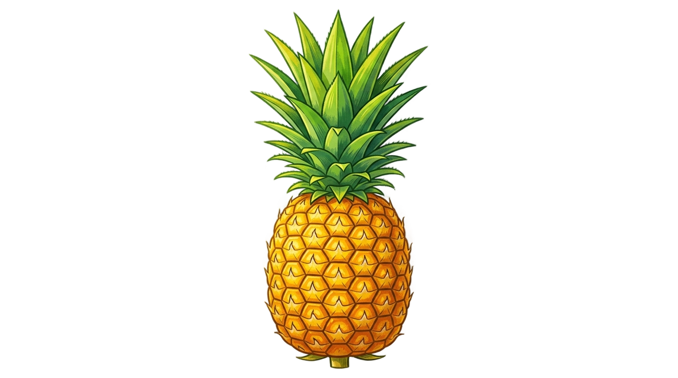 pineapple graphic png PNG transparent background