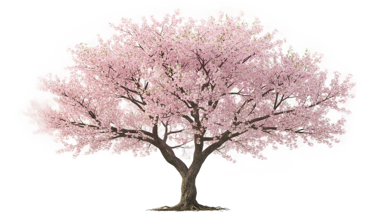 japanese cherry tree png PNG transparent background