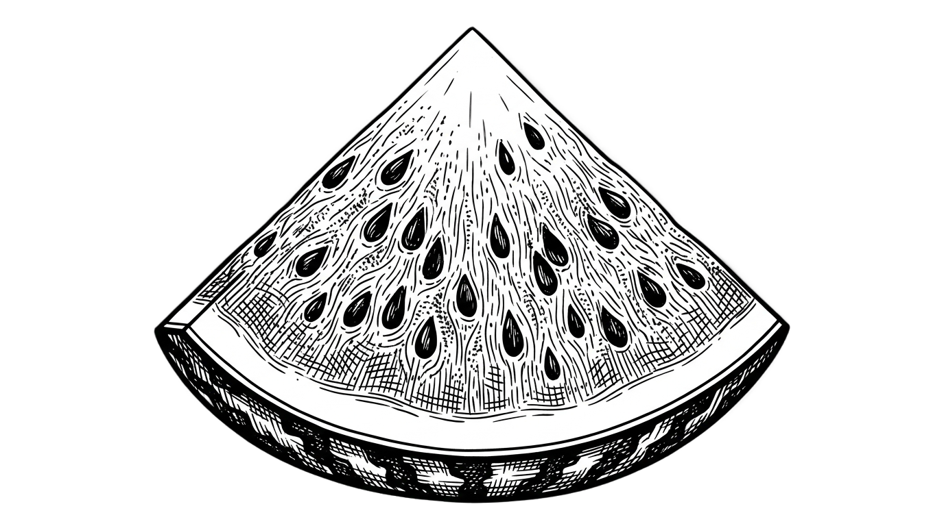 watermelon clipart black and white png PNG transparent background