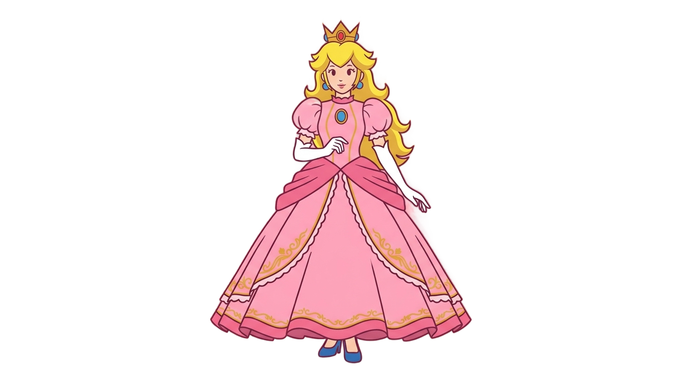 fondo princesa peach png PNG transparent background