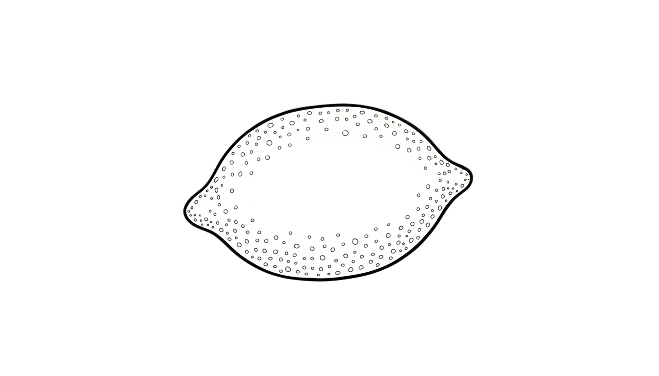 lemon outline png PNG transparent background
