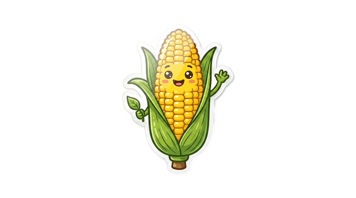 corn sticker png PNG transparent background