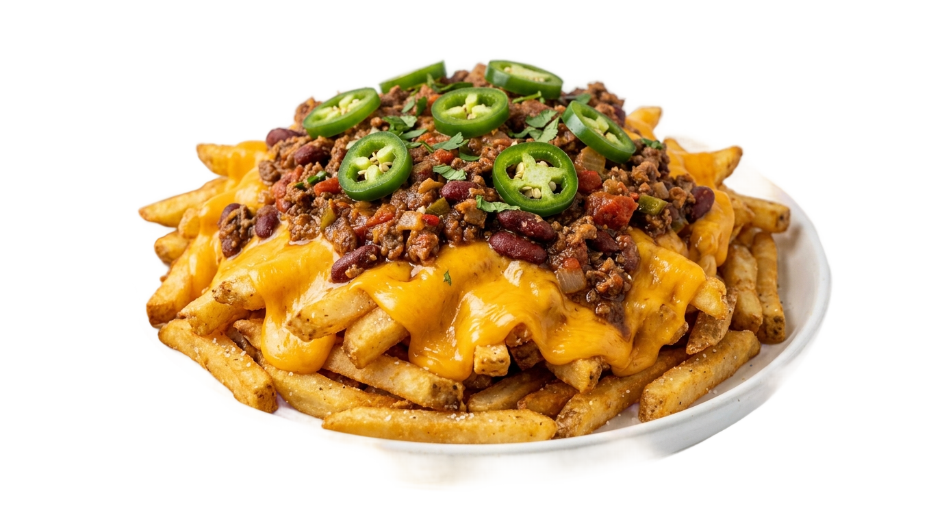 chili cheese fries png PNG transparent background